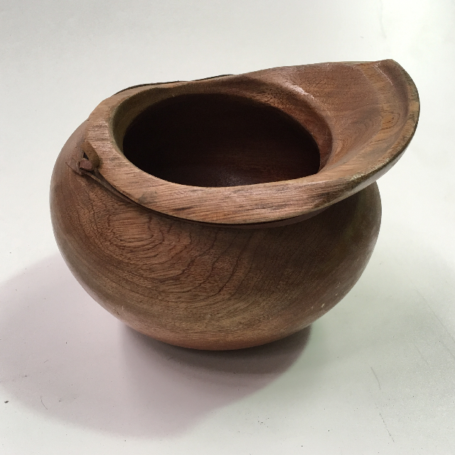 BOWL, Wooden - w Outer Lip